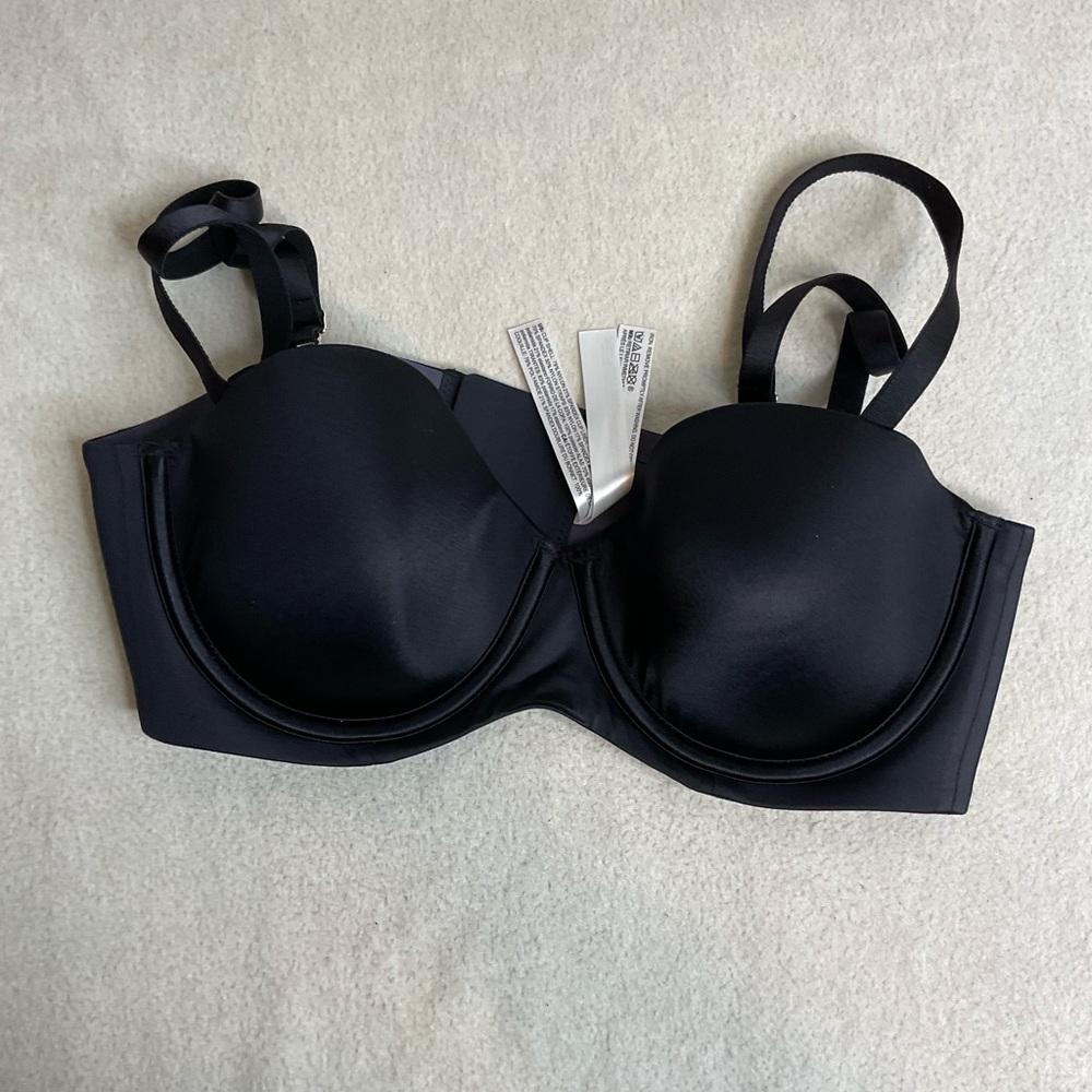 Soma Women Vanishing Strapless Multi Way Black‎ Bra Size 34C